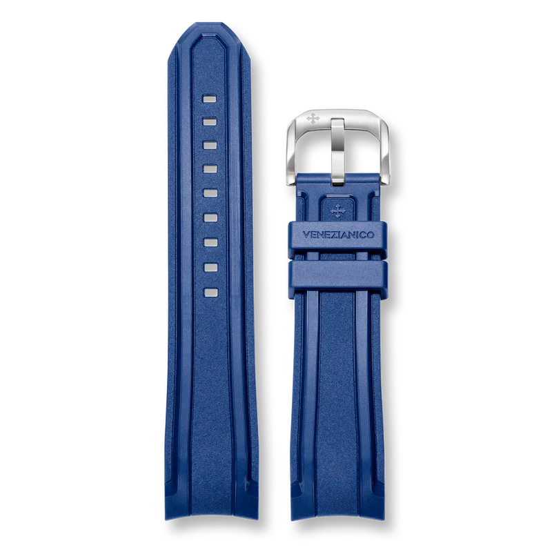 Gumowy Pasek TPU (22mm) - Ciemno niebieski