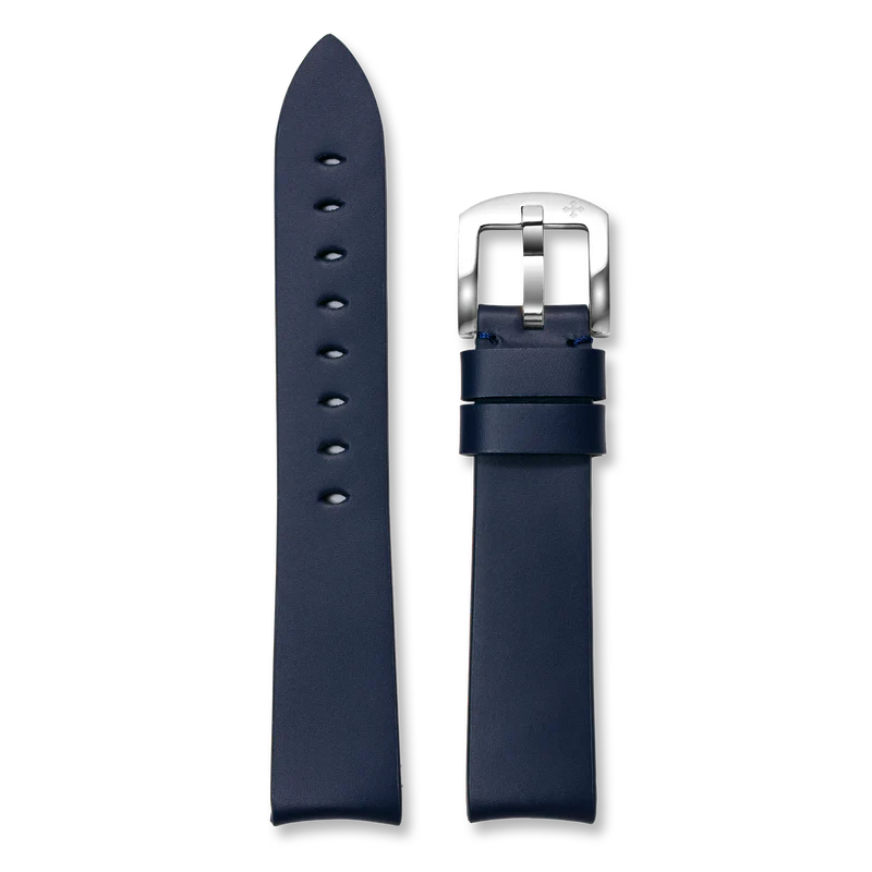 Pasek skórzany 20 mm – Granatowy