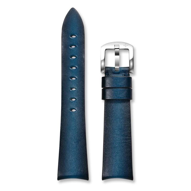 Pasek skórzany 20 mm – Fumè Blue (niebieski)