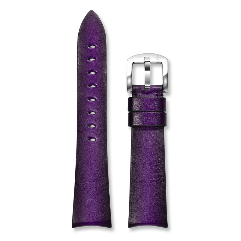 Pasek skórzany 20 mm – Fumè Purple (fioletowy)