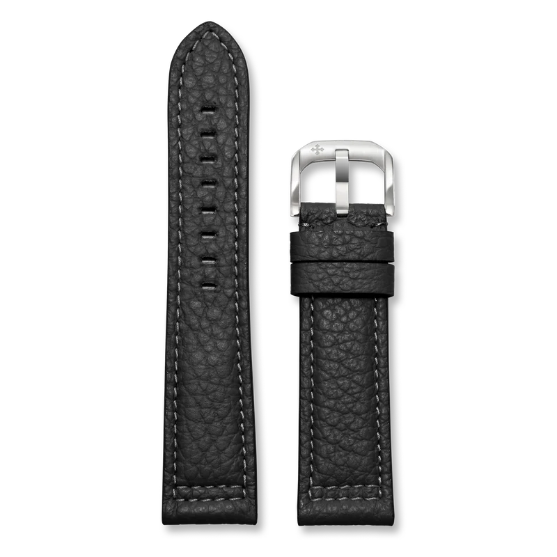 Pasek Embossed Leather 22 mm – Czarny