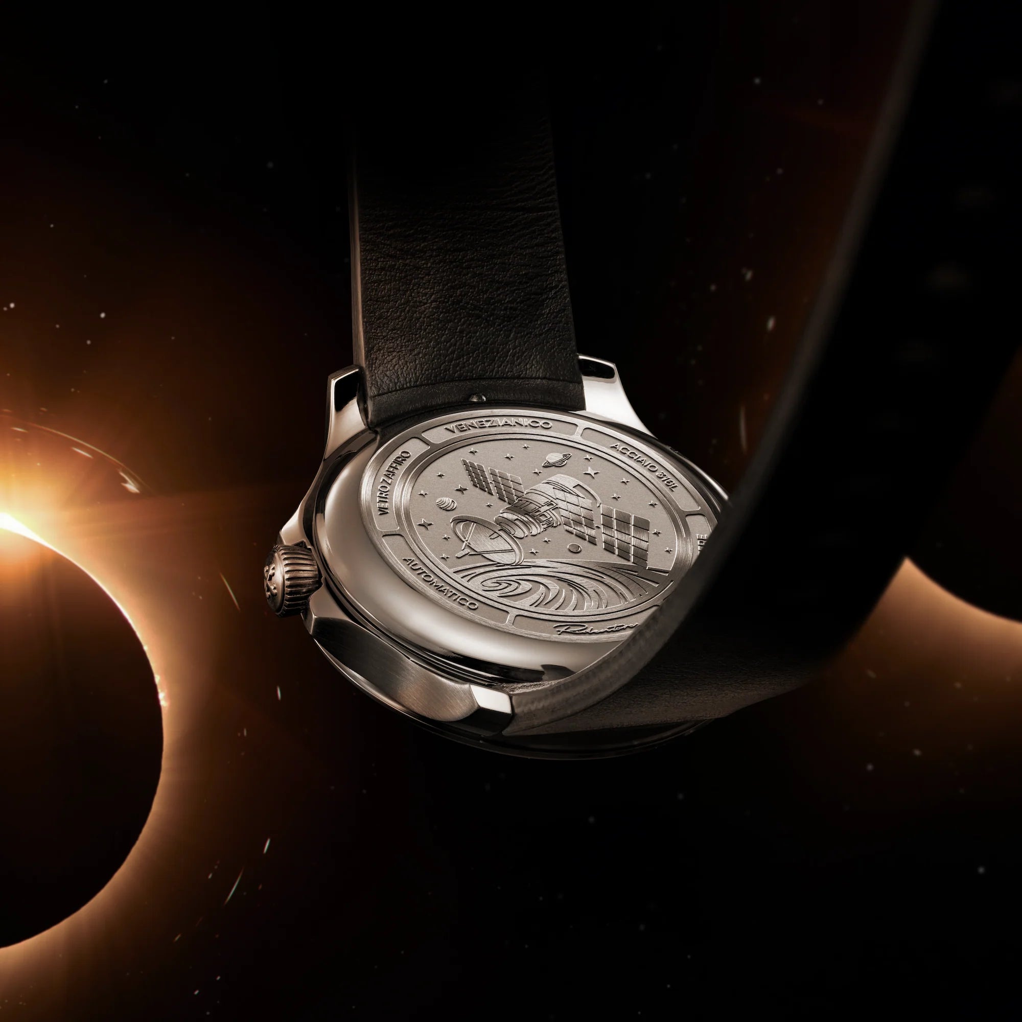 Venezianico 自動巻き ウルトラブラック 時計　36mm Redentore Ultrablack 36 - 1121510 | Venezianico